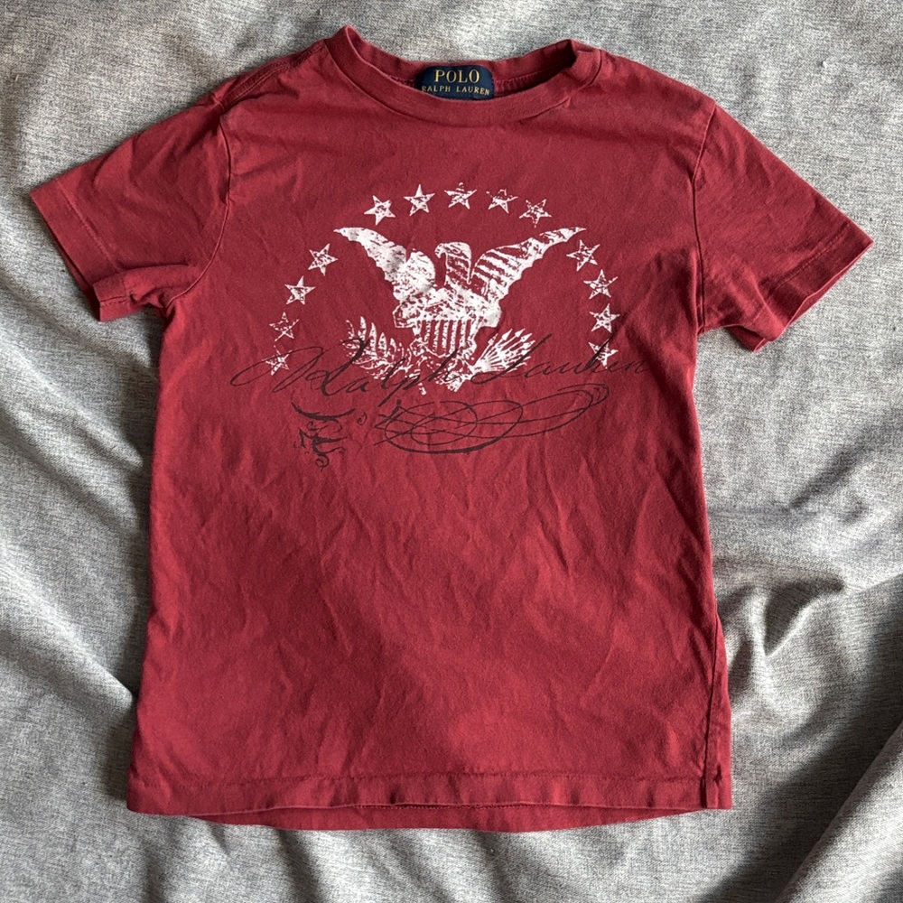 Polo by Ralph Lauren Maroon short sleeve shirt - 7